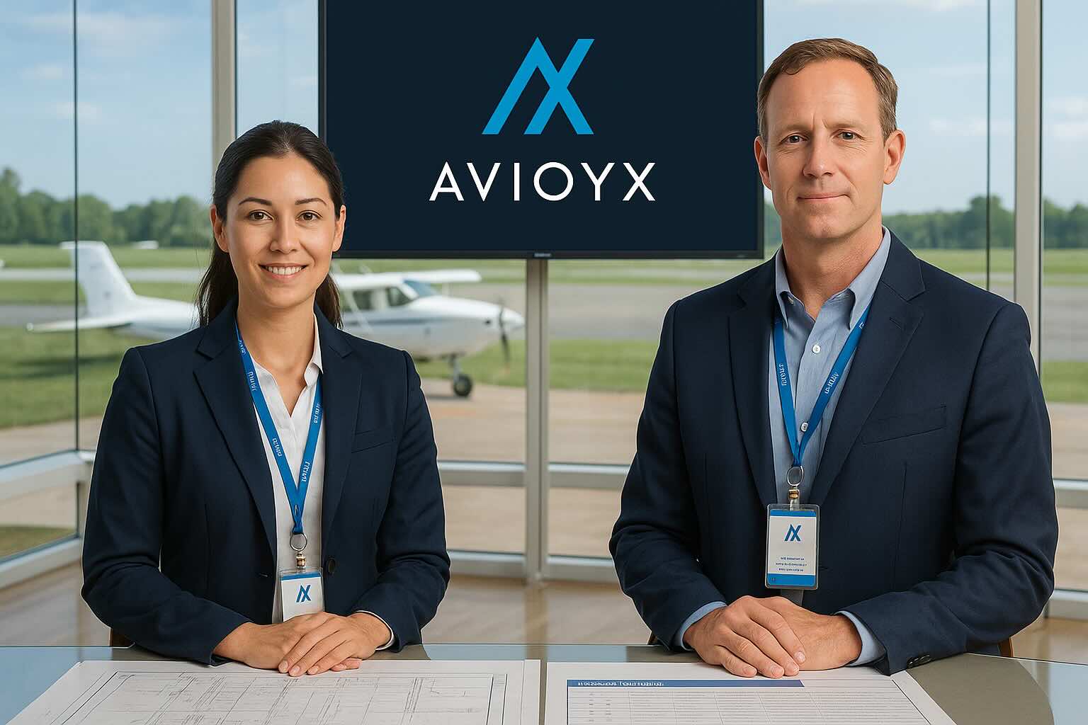 Aviation consultant at work