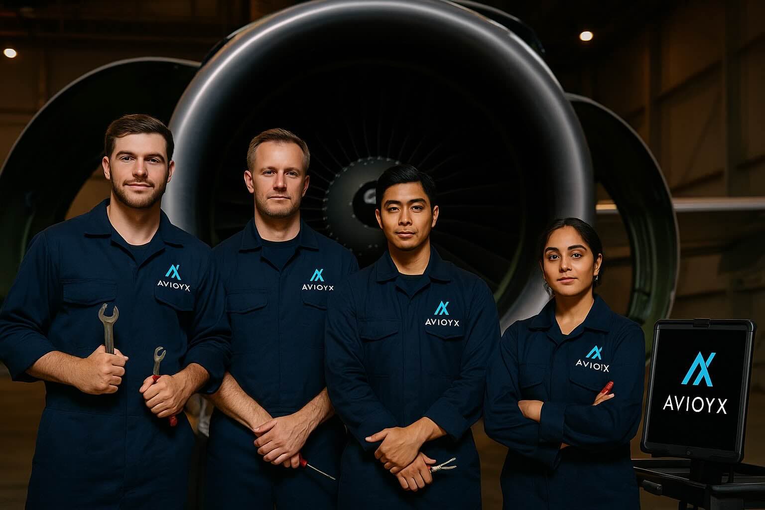 Aircraft maintenance at MRO facility