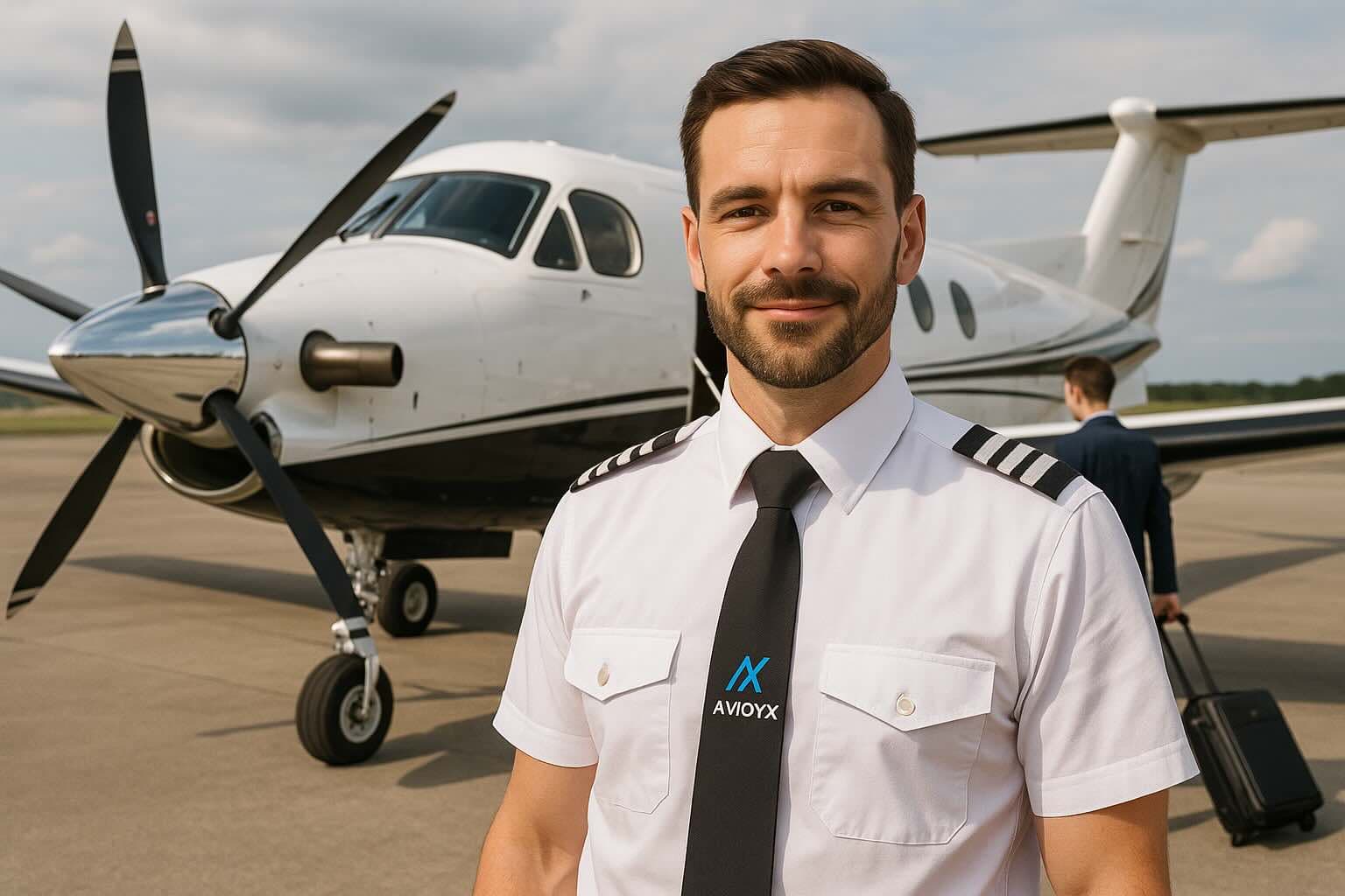 Commercial pilot ready for mission
