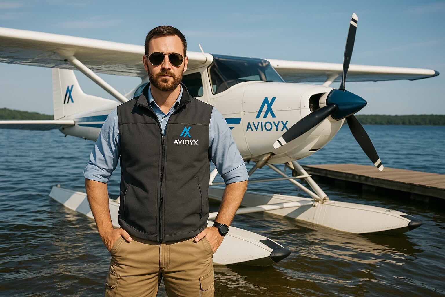 Seaplane pilot with floatplane